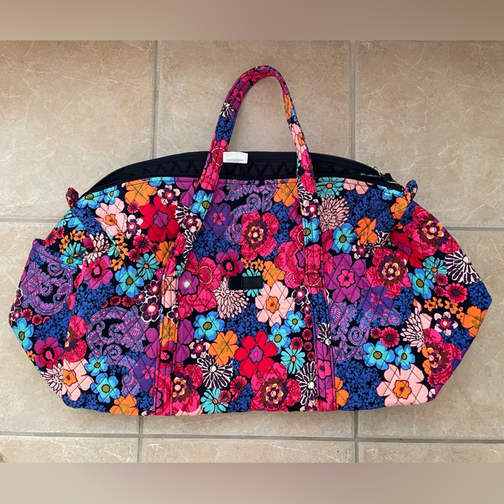 Vera Bradley Floral Fiesta Large Duffel Bag